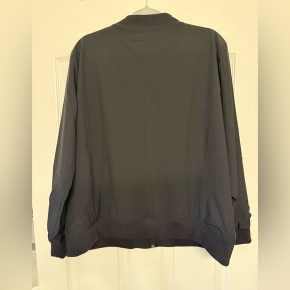 Banana Republic Black Stretch Bomber Jacket XL NWT - Picture 10 of 16